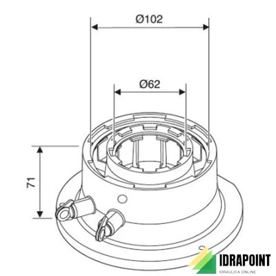 ADATTATORE COASSIALE BOSCH Ø 60/100 MM