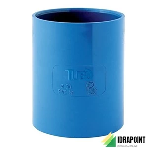 MANICOTTO CON BATTENTE PVC Ø 50 MM PIIP/C