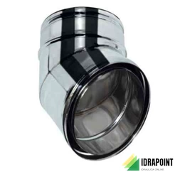 GOMITO A 45° AN ISO ARIA Ø 80/100 MM