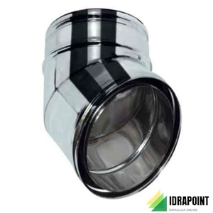 GOMITO A 45° AN ISO ARIA Ø 80/100 MM