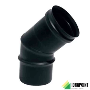 CURVA PELLET AN FIRE INOX 45° Ø 80 MM M/F