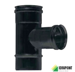 TE INOX PELLET Ø 80 MM DERIVAZIONI FEMMINA SCARICO CONDENSA