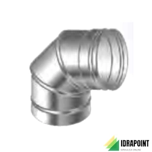 CURVA A 90° IN ACCIAIO INOX AN PLUS 60