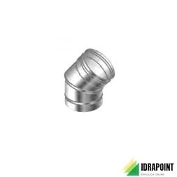 CURVA A 45° IN ACCIAIO INOX AN PLUS 60