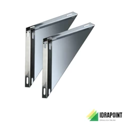 COPPIA SPALLE SUPPORTO A MURO AN PLUS Ø 80 MM