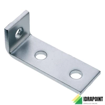 ANGOLARE A 90° A TRE FORI PER PROFILO PESANTE