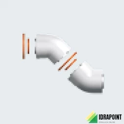 KIT 2 CURVE COASSIALE M/F 45° PER NEXT EVO