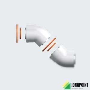 KIT 2 CURVE COASSIALE M/F 45° PER NEXT EVO