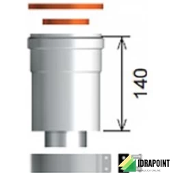 PARTENZA VERTICALE USCITA Ø 60/100 MM PER ARISTON
