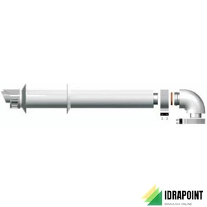 KIT SCARICO ORIZZONTALE Ø 60/100 MM L. 1000 MM CONDENSAZIONE