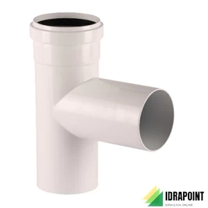 TE ALLUMINIO BIANCO Ø 80 MF SENZA SCARICO CONDENSA