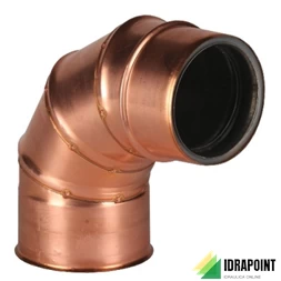 CURVA 90° DOPPIA PARETE ISOLATA INOX/RAME Ø 80 MM