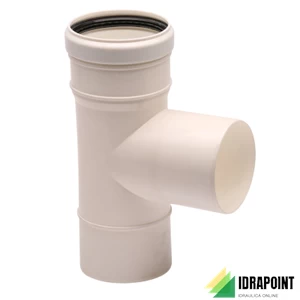 TE  PPS Ø 80X100 MM M/F PER FUMI DI CONDENSAZIONE