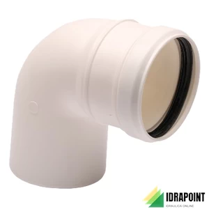 CURVA 87° PP Ø 60 MM M/F PER FUMI DI CONDENSAZIONE