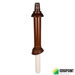 TERMINALE VERTICALE COASSIALE Ø 60/100 MM PP/ALL MARRONE