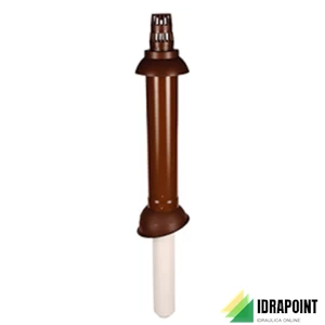 TERMINALE VERTICALE COASSIALE Ø 60/100 MM PP/ALL MARRONE