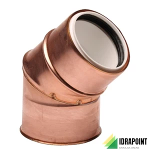 CURVA 45° ISOLATA PPS - RAME Ø 80X100 MM