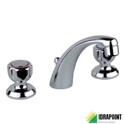 BATTERIA LAVABO 3 FORI ASTRO CON SCARICO Ø 1.1/4