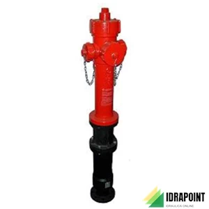 IDRANTE SOPRASUOLO DN70 2 VIE UNI 70 ATT.  MOTOPOMPA H. 1280