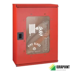 KIT IDRANTE 20 M CON LANCIA E CASSETTA EST/INT. ROSSO DN45