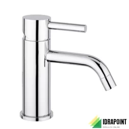 LAVABO MONOFORO CON SCARICO BOCCA 126 MM - SERIE BAMBU' CROM