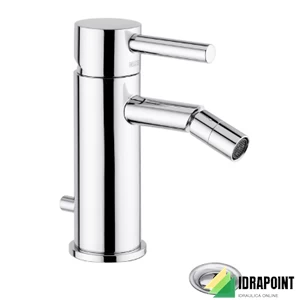 BIDET MONOFORO CON SCARICO BOCCA 105 MM - SERIE BAMBU' CROMO