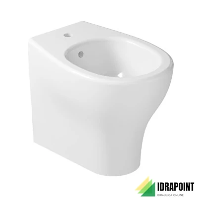 BIDET A TERRA FILO PARETE - SERIE EDEN BIANCO