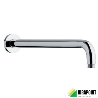 BRACCIO DOCCIA PER INSTALLAZIONE A PARETE CROMATO L. 350 MM