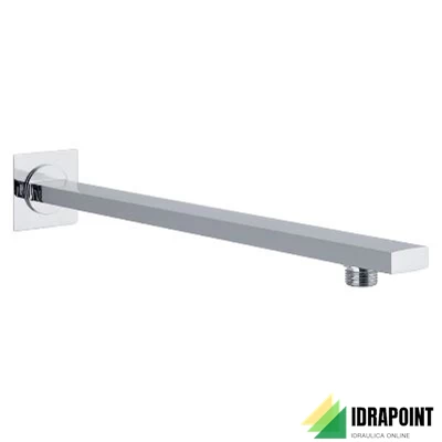 BRACCIO DOCCIA QUADRO CROMO 35X12X360 MM
