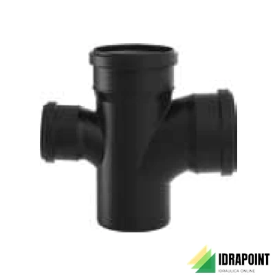 BRAGA CURVATA DOPPIA 87°30' BLACKFIRE Ø 90/90/75 MM