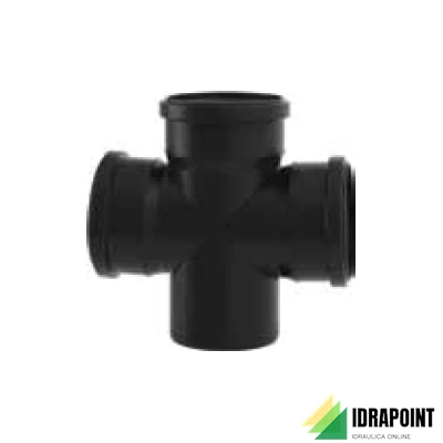 BRAGA DOPPIA A 87°30' BLACKFIRE Ø 160/110/110 MM