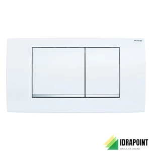 GEBERIT PLACCA BIANCO/CROMO DOPPIO TASTO PER TWINLINE
