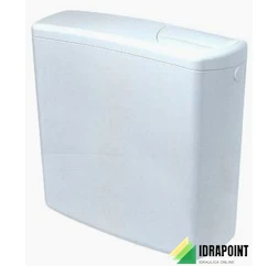 CASSETTA ESTERNA TWICO DOPPIO TASTO CON TUBO 9 LT BIANCO