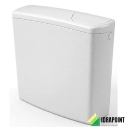 CASSETTA ESTERNA TWICO DOPPIO TASTO CON TUBO 9 LT BIANCO