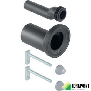 KIT ALLACCIAMENTO WC SOSPESI Ø 90 MM DISASSATO CON FISSAGGI