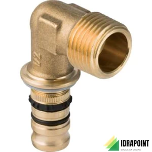 GOMITO MASCHIO A 90° A COMPRESSIONE - Ø 16X1/2