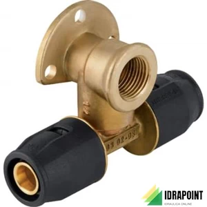 PUSHFIT GOMITO CON TE FLANGIATO DISASSATO Ø 20X1/2