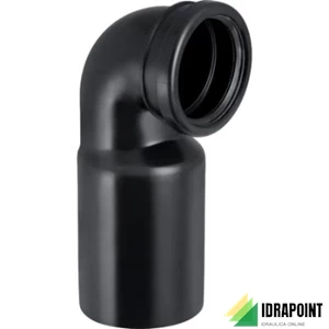 CURVA PER WC SOSPESO IN PE - Ø 90 MM