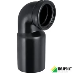 CURVA PER WC SOSPESO IN PE - Ø 90 MM