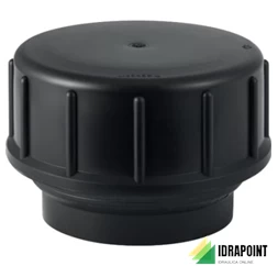 RACCORDO A VITE CON TAPPO IN PE - Ø 90 MM