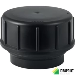 RACCORDO A VITE CON TAPPO IN PE - Ø 90 MM