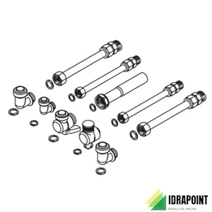 KIT RACCORDI COLLEGAMENTO TRONCHETTI E RUB. GAS ACC.1151