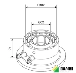 ADATTATORE COASSIALE BOSCH Ø 60/100 MM