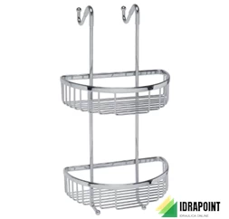 GRIGLIA PER DOCCIA DA APPENDERE CROMATA