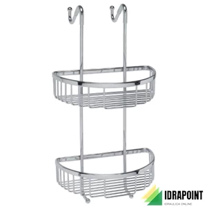 GRIGLIA PER DOCCIA DA APPENDERE CROMATA