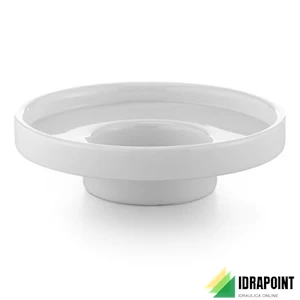 PORTASAPONE IN VETRO BIANCO - SERIE DUEMILA