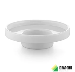 PORTASAPONE IN VETRO BIANCO - SERIE DUEMILA