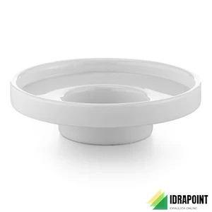 PORTASAPONE IN VETRO BIANCO - SERIE DUEMILA