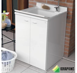 MOBILE/LAVATOIO IN ABS PESANTE 50X45X91 CM BIANCO