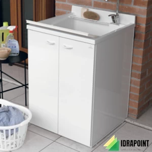 MOBILE/LAVATOIO IN ABS PESANTE 50X60X91 CM BIANCO